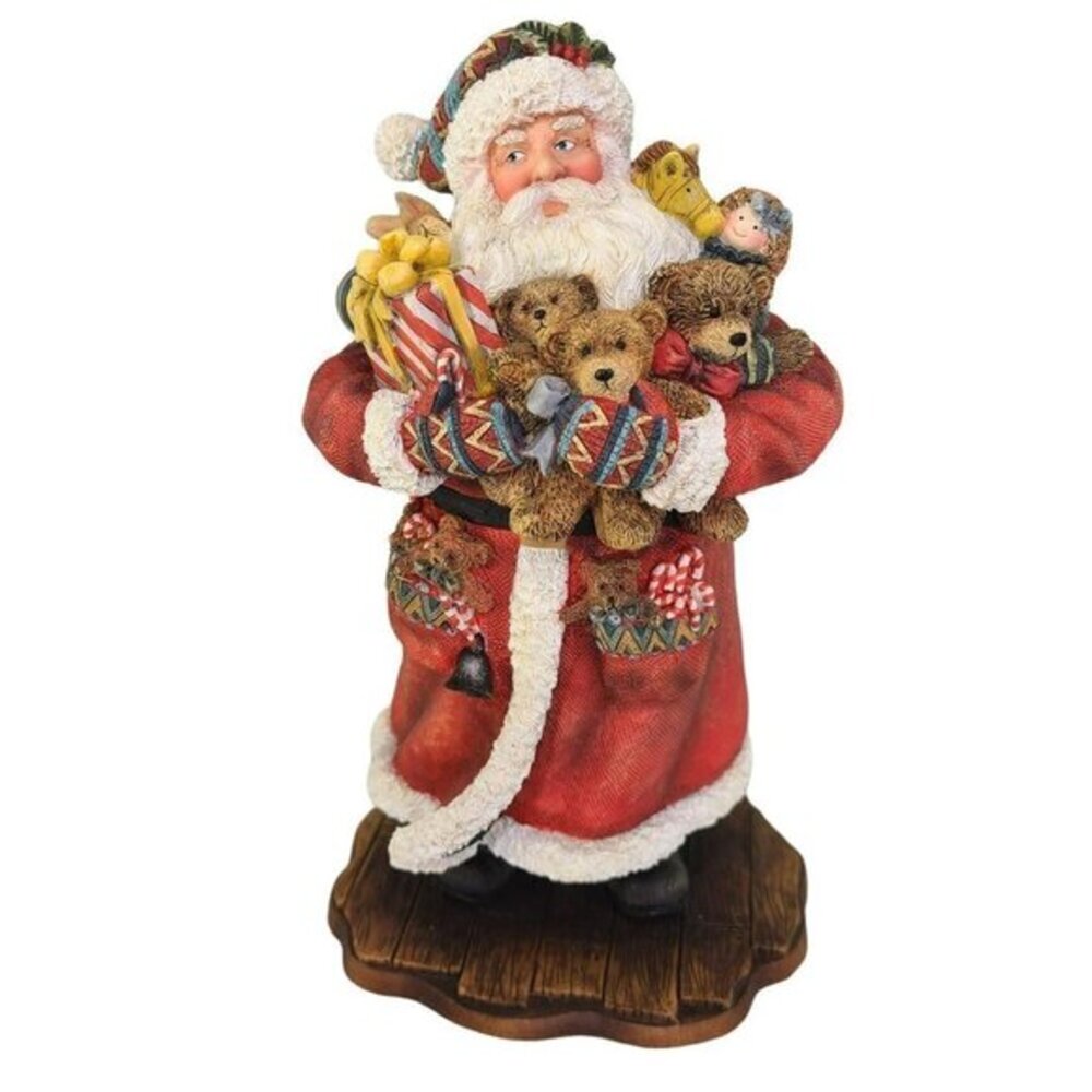 Sherri Buck Baldwin‎ Santa Figurine Bountiful Bears IV Lang and Wise Vintage